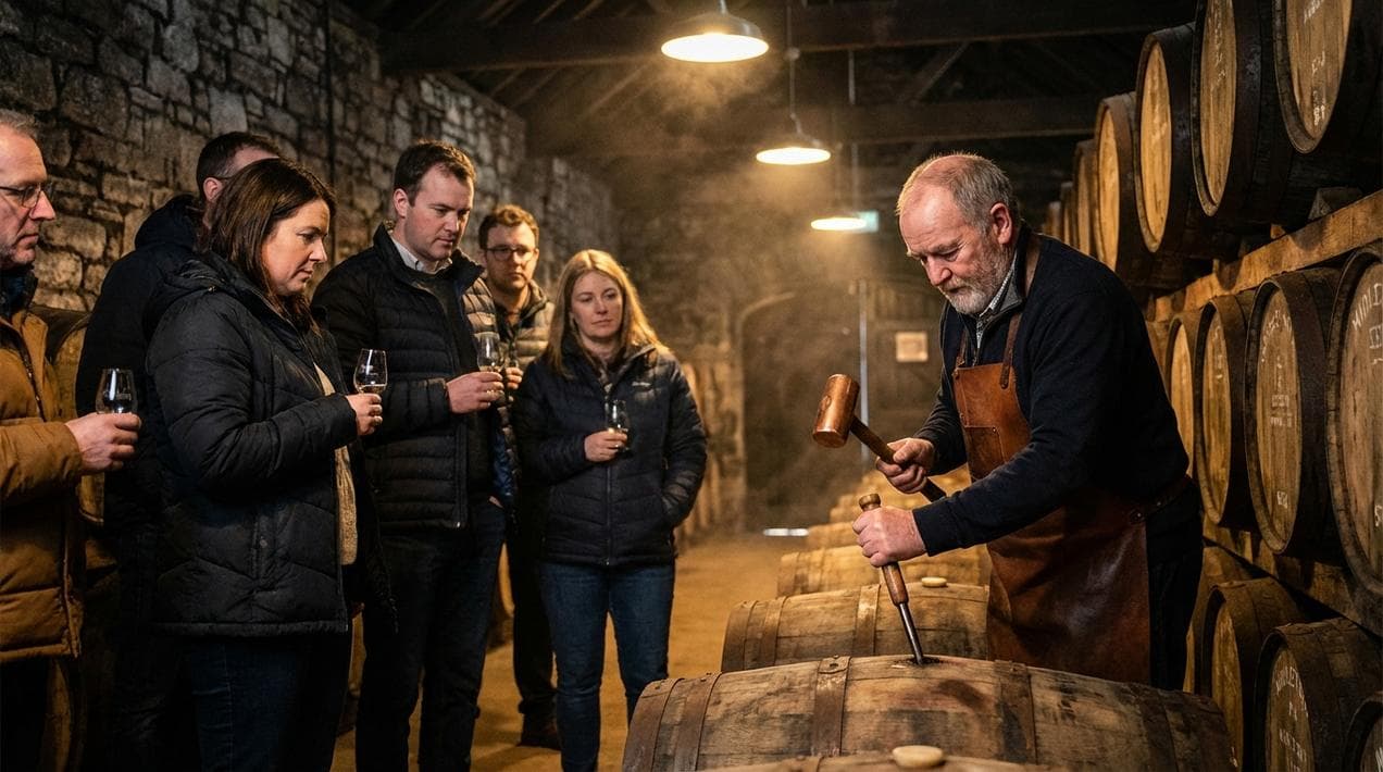 Private whiskey tasting and cask opening experience in Cork.