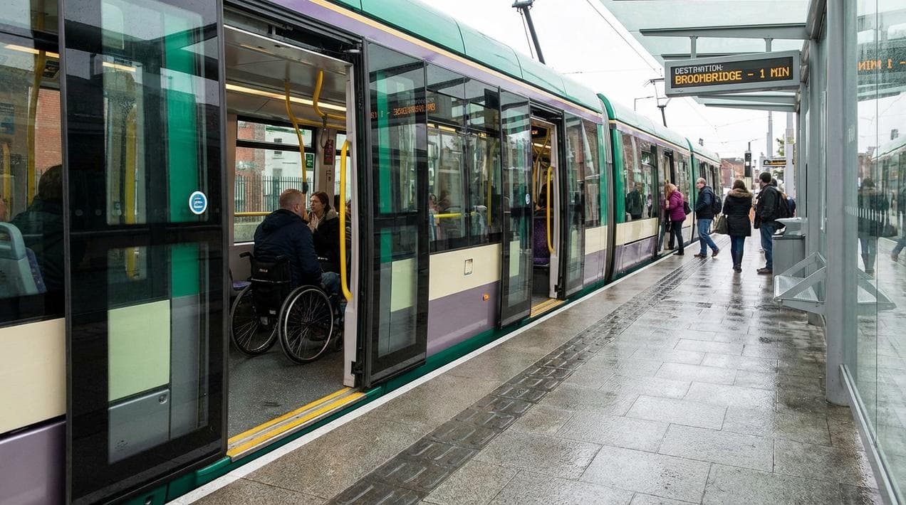 The Luas Tram offers gap-free boarding for wheelchairs.