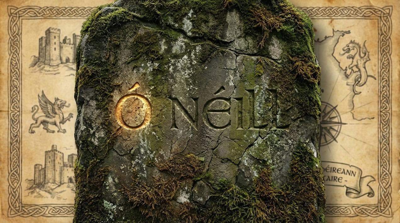 Traditional Irish gravestone showing the O prefix.