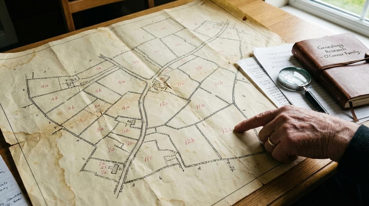 Locating a family plot on a Griffith's Valuation map.