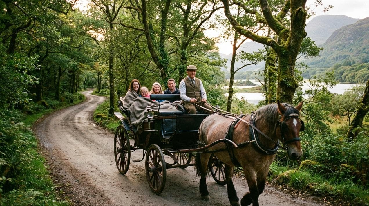 A accessible Jaunting Car tour in Killarney National Park.