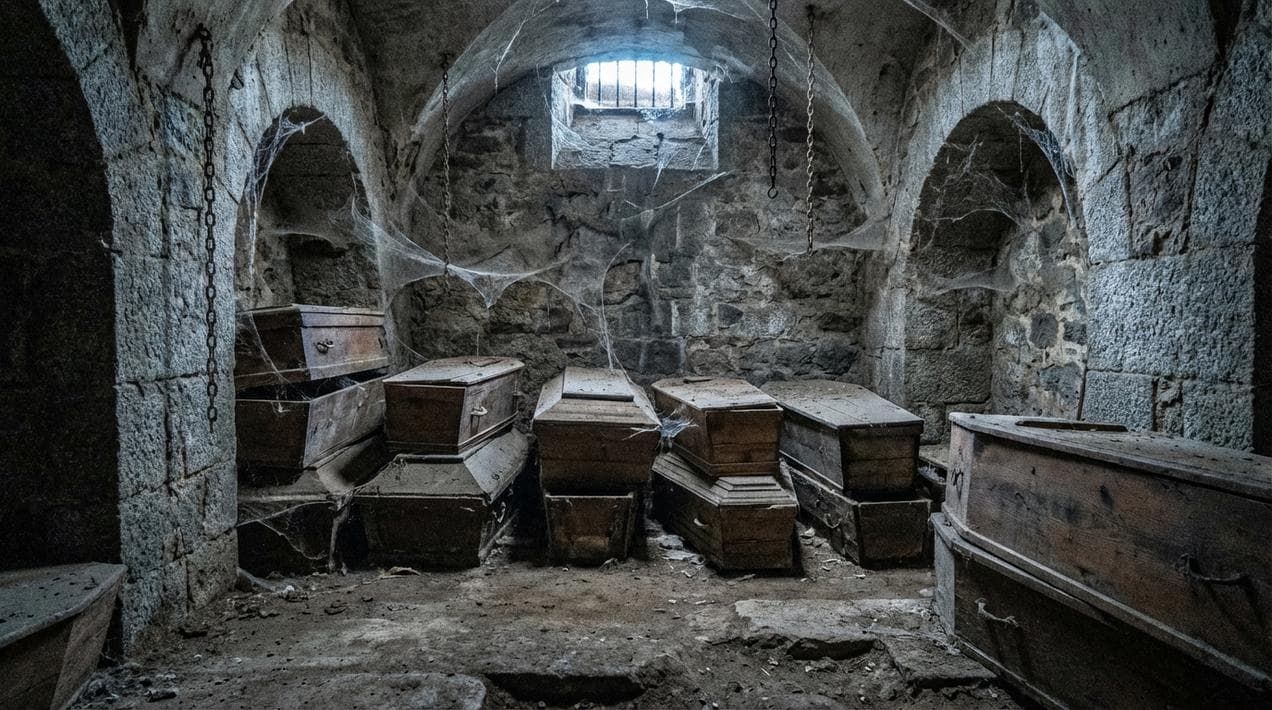 The mummies of St. Michan's Church crypts.
