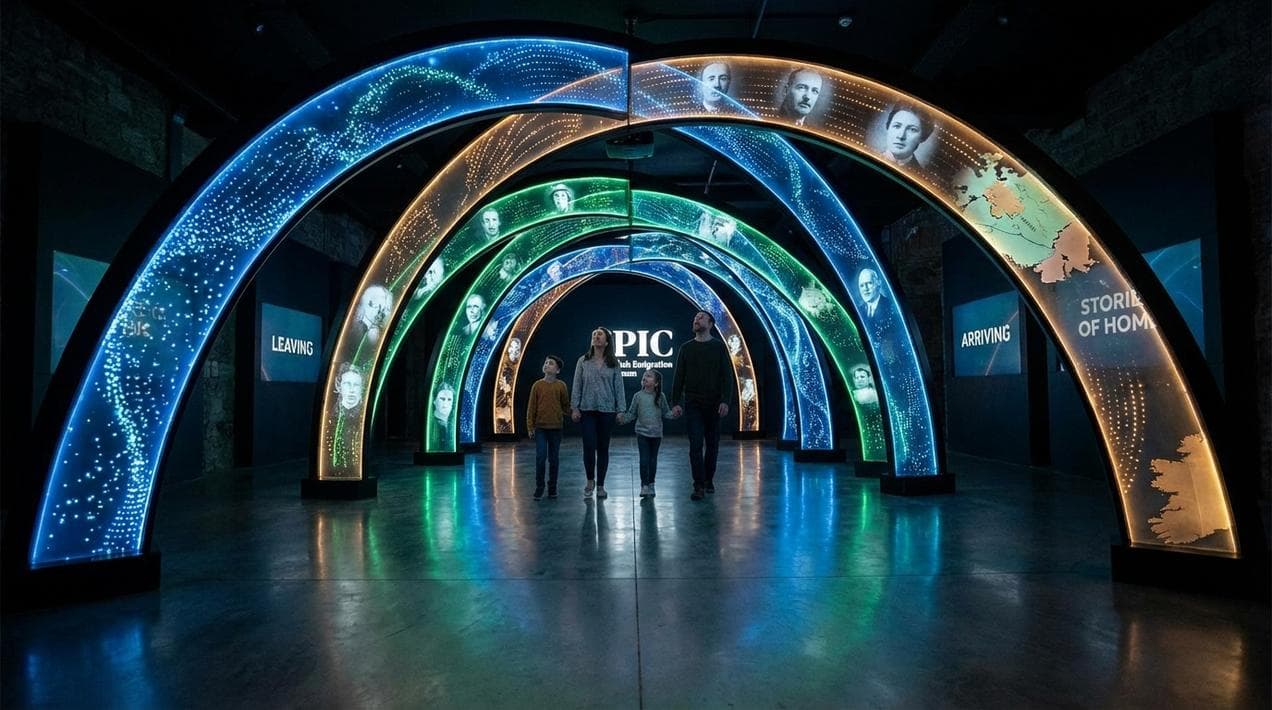 EPIC Museum Dublin: Fully accessible digital exhibits.