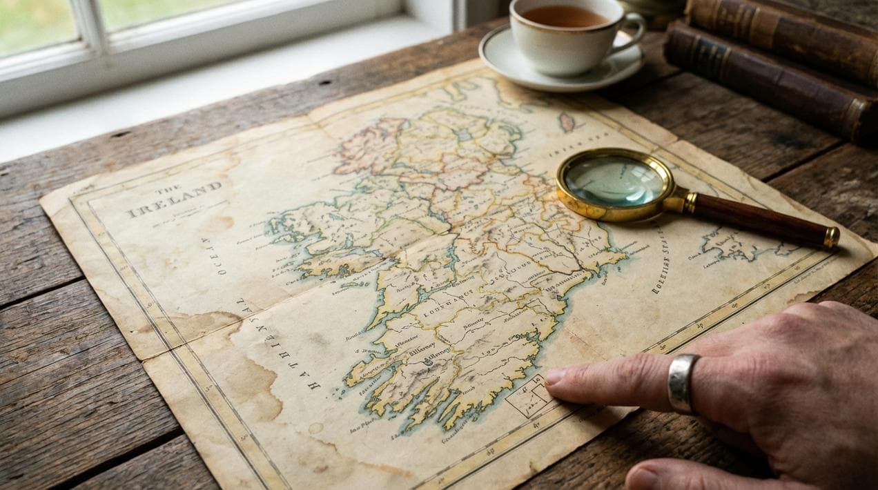 Using Griffith's Valuation maps to locate ancestral land.