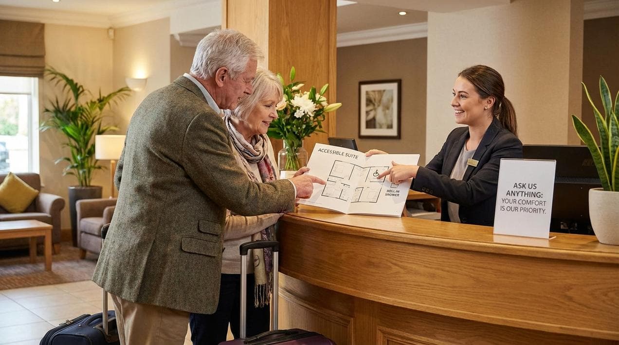 Ask these 5 questions before booking an accessible hotel in Ireland.
