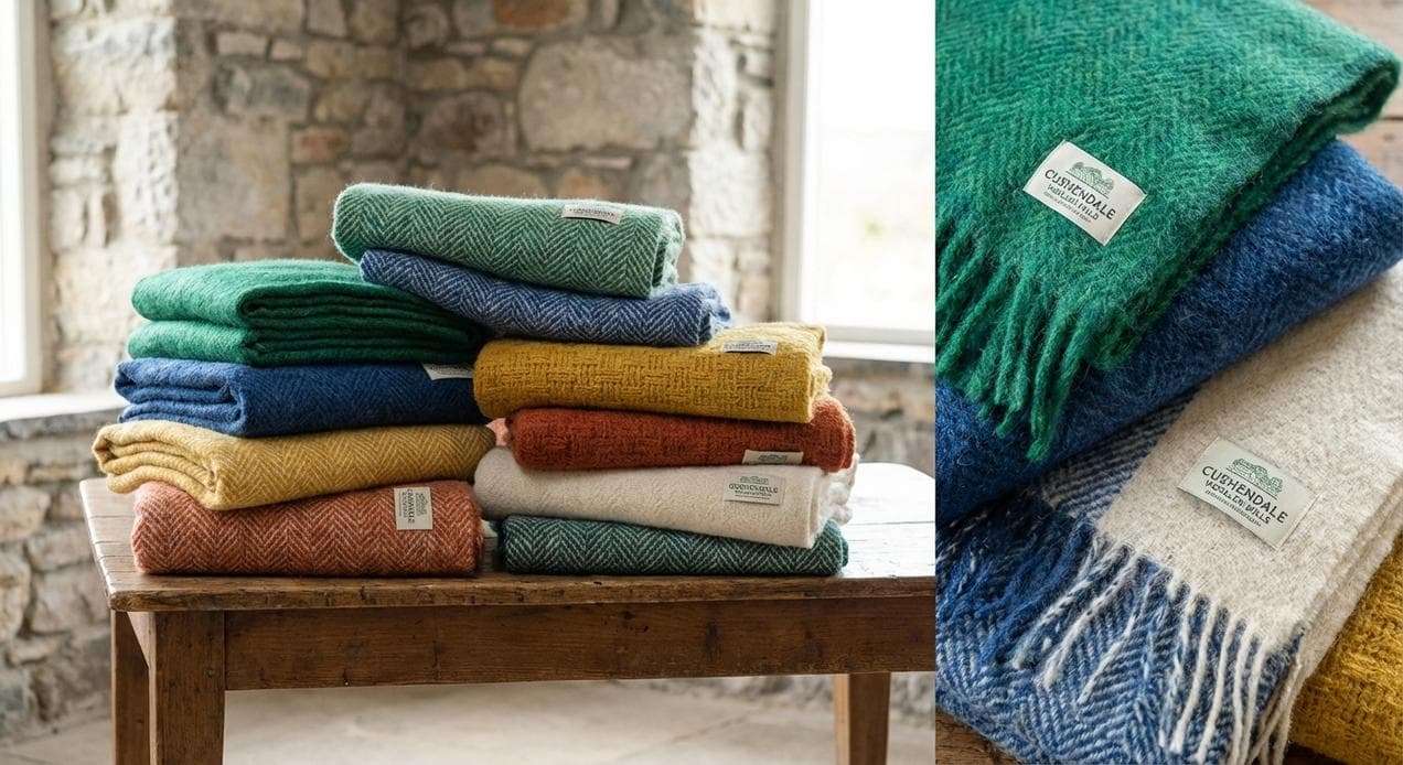 Traditional Irish wool throws and textiles from Cushendale Woollen Mills in Graignamanagh, County Kilkenny