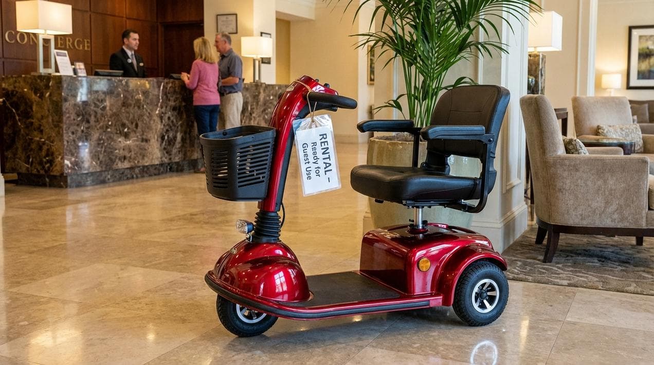 Renting mobility scooters for tourists in Ireland.