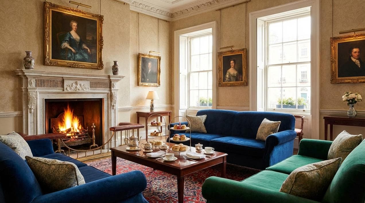 Elegant Georgian interiors at The Merrion Hotel, Dublin.