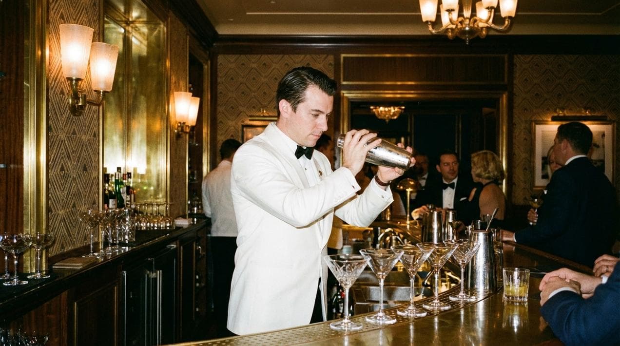Cocktails at The Sidecar Bar in The Westbury Hotel.