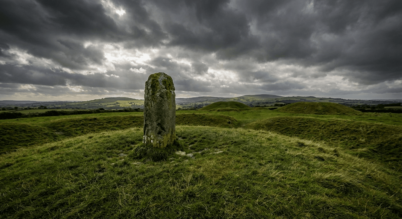 The Lia Fail Stone of Destiny on the Hill of Tara