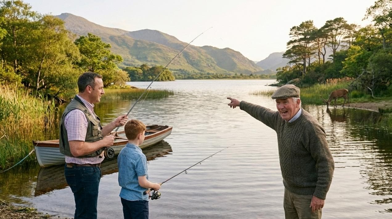 Fishing with a local nature guide in Killarney National Park.