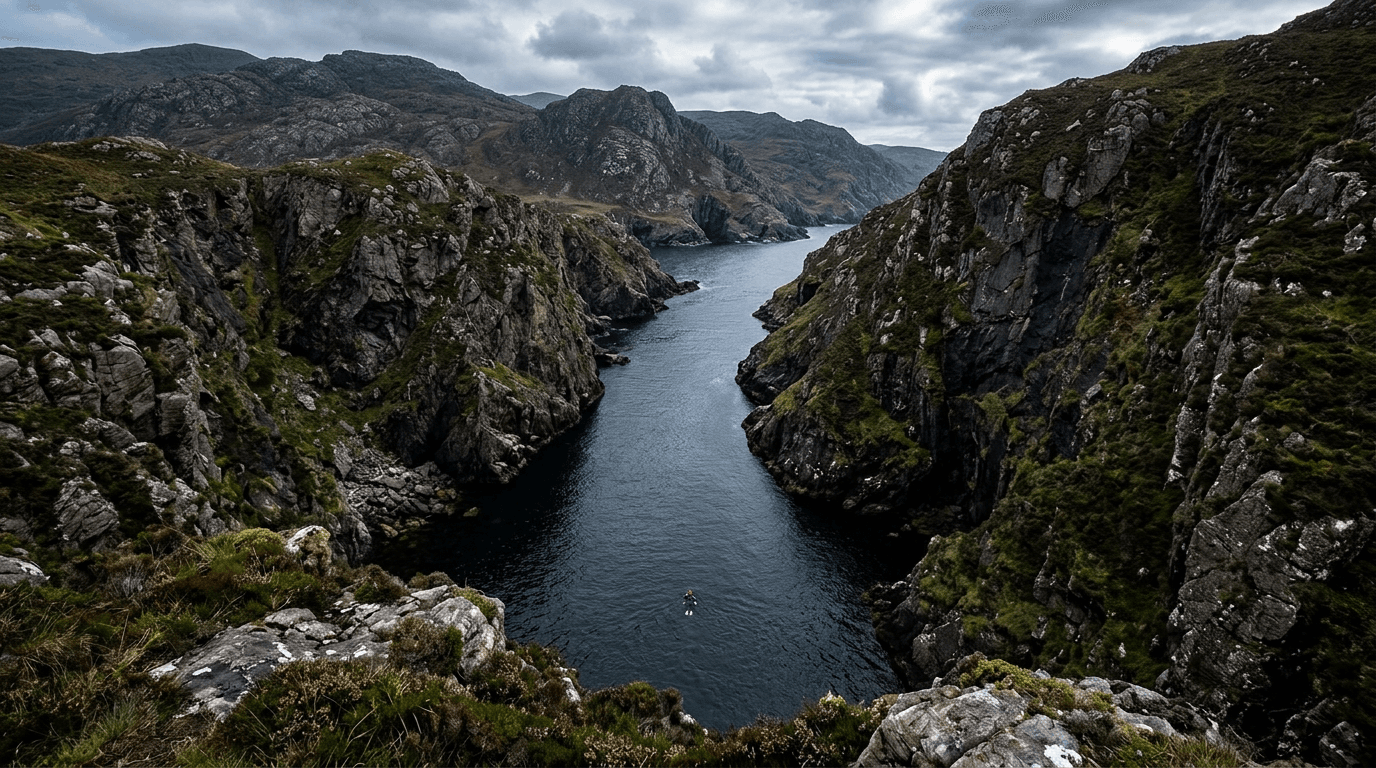Swimming in the deep, sheltered inlets of the Beara Peninsula in County Cork.