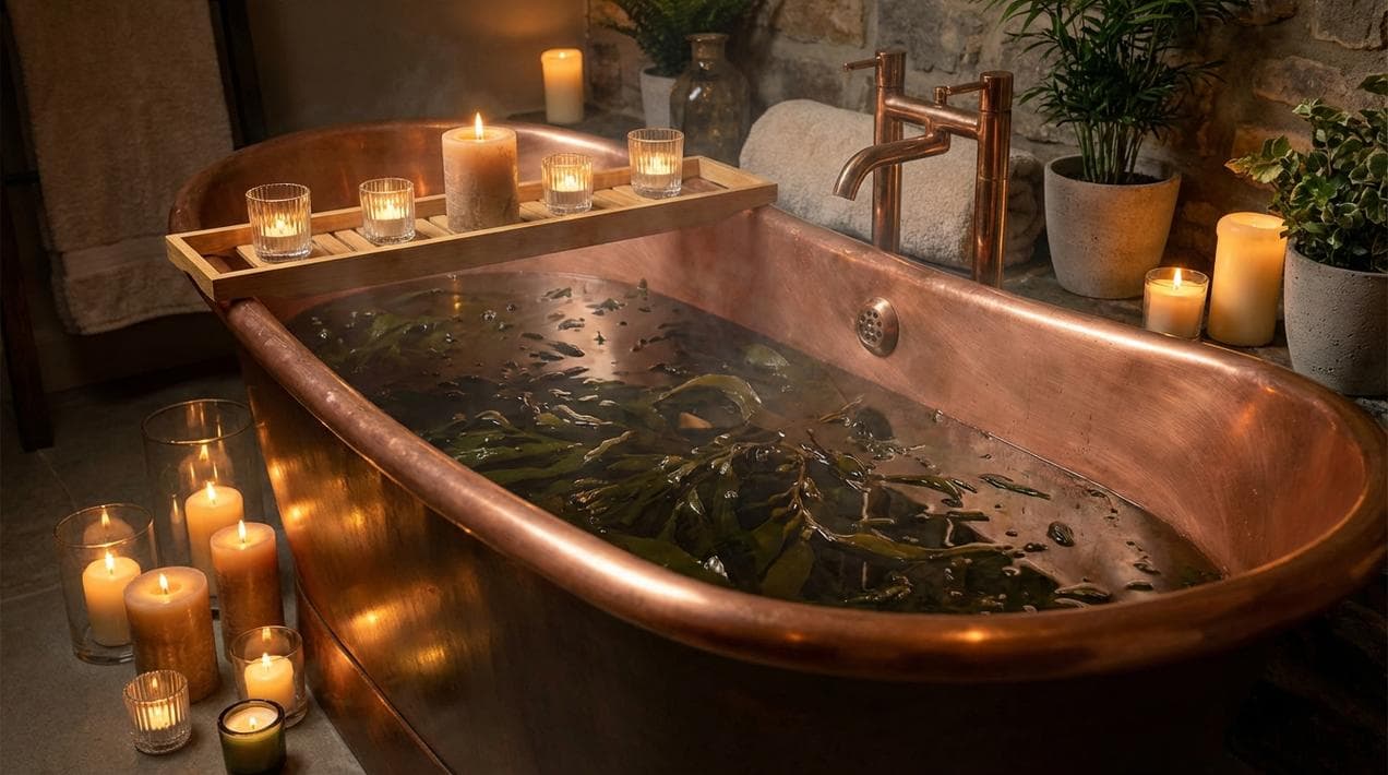 A traditional luxury Seaweed Bath treatment.