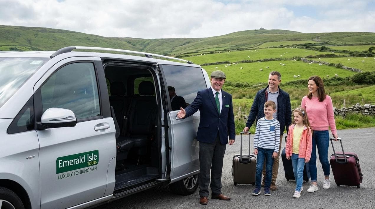 Hiring a private driver guide for a stress-free Ireland family vacation.