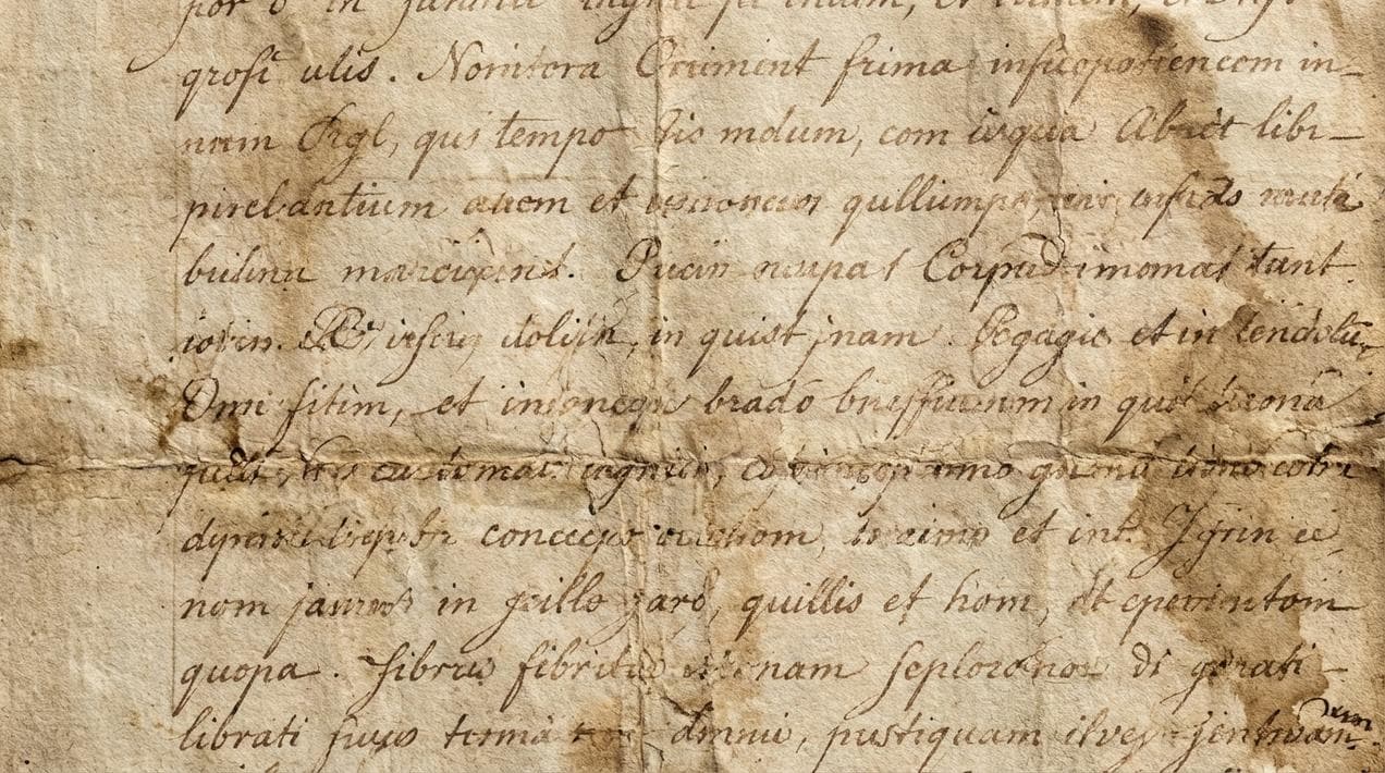 Old Latin parish records that require professional translation.
