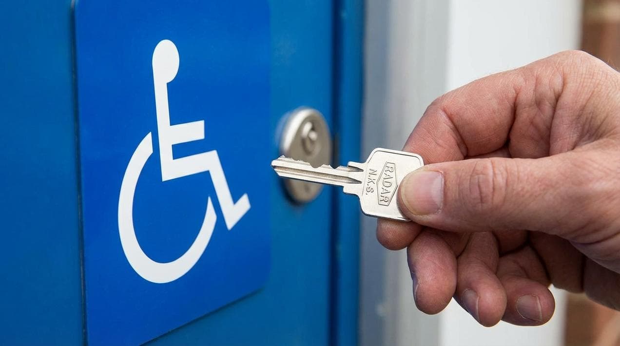 Using a Radar Key for accessible toilets in Ireland.