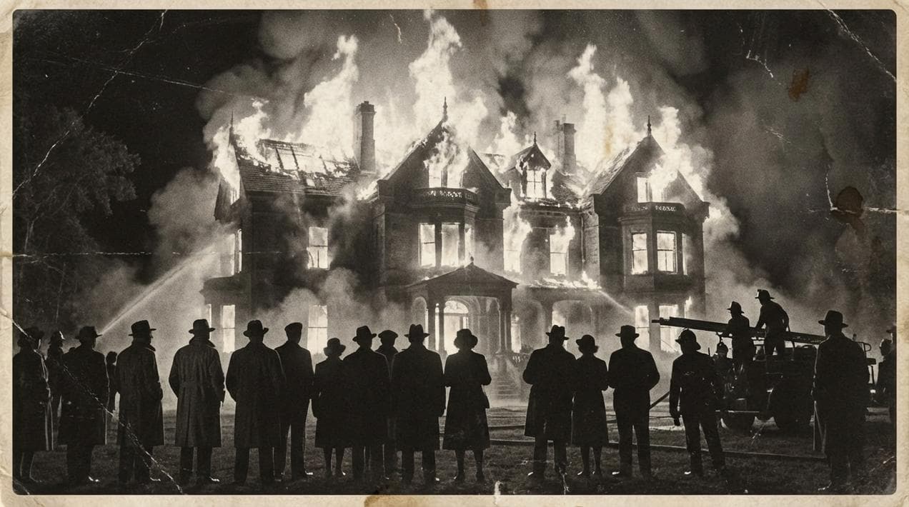 The mysterious fire that destroyed Duckett's Grove in 1933.