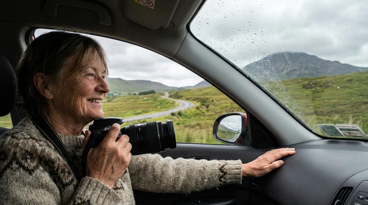 Hiring a driver allows you to enjoy the scenic views of Ireland.
