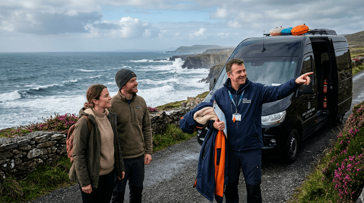 A local coastal guide and private driver providing safe, expert access to remote Irish swimming spots.