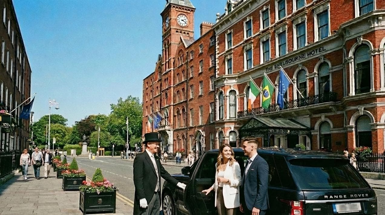 The historic Shelbourne Hotel, a top choice for luxury honeymoons in Dublin.