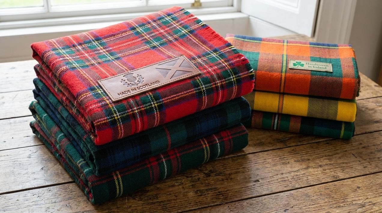 Tartans are historically Scottish, not Irish.