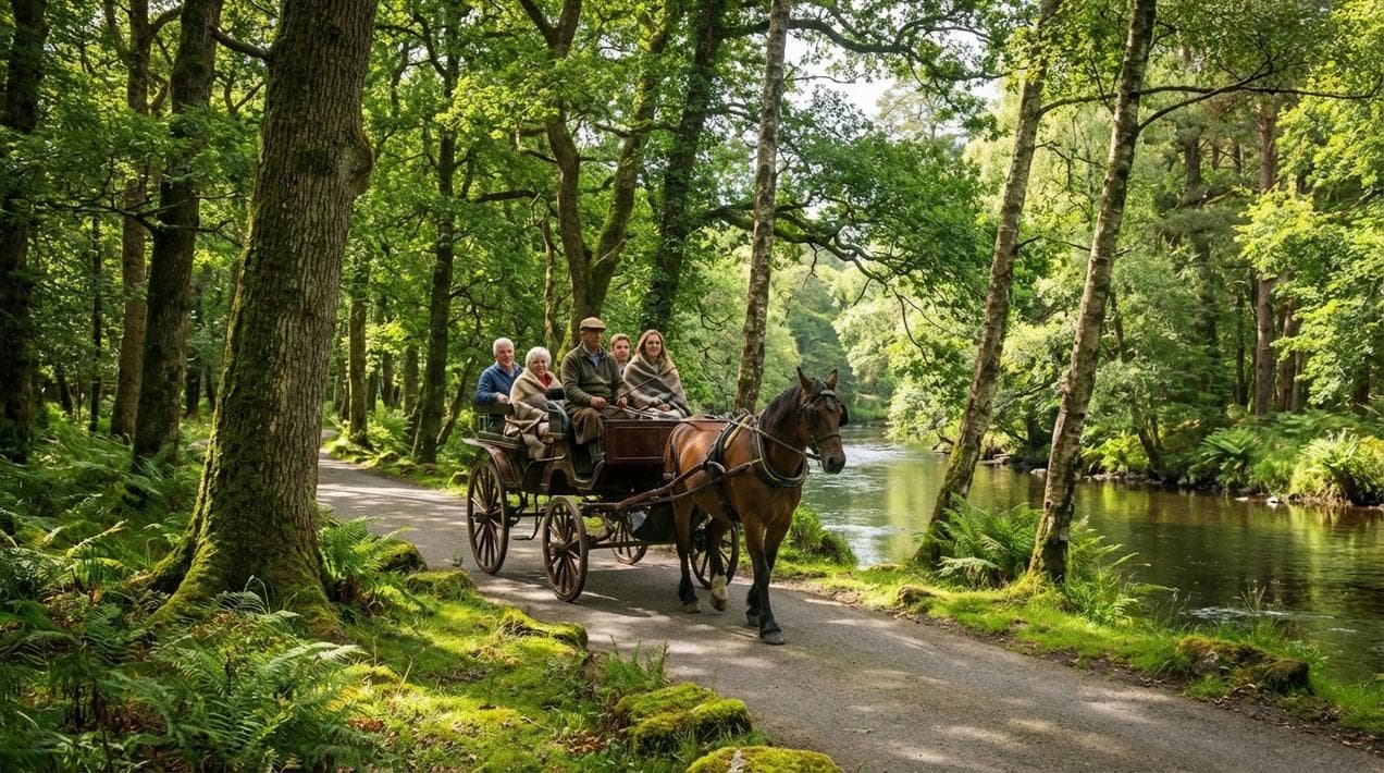 Accessible horse and carriage tours in Killarney National Park.
